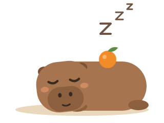 Capy sleeping